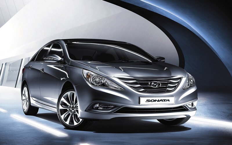 Silver Hyundai Sonata — Dramatic
