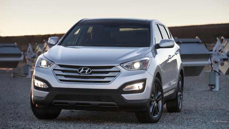 Silver Hyundai Suv — Dramatic