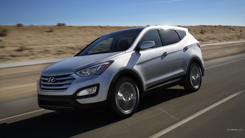 Silver Hyundai Suv — Dynamic
