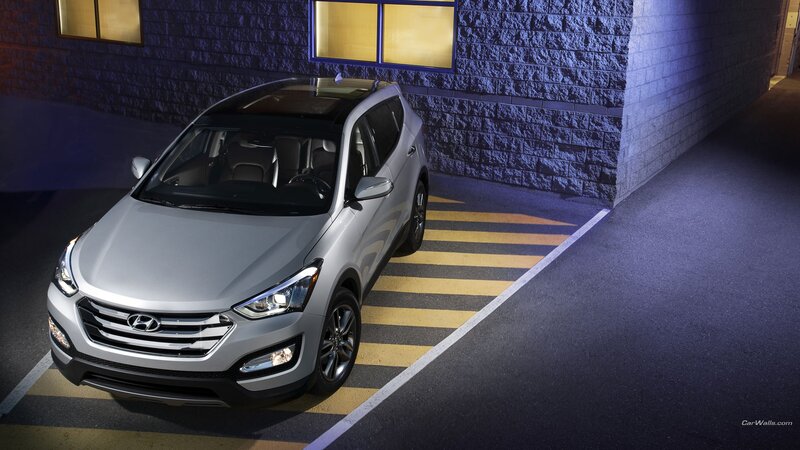 Silver Hyundai Suv — Gray