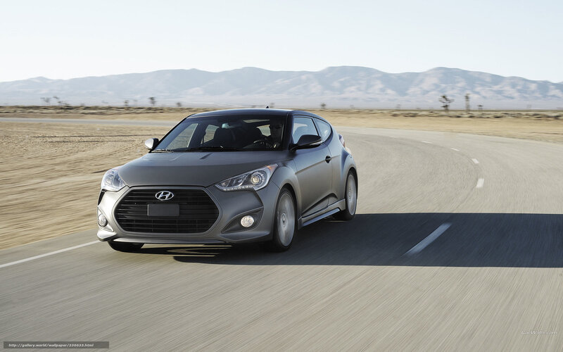Silver Hyundai Veloster — Gray, Dynamic, Afternoon