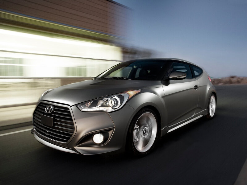 Silver Hyundai Veloster — Gray