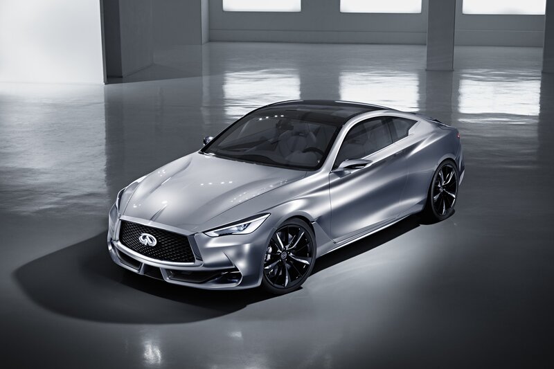 Silver Infini Car — Dramatic, Photograph