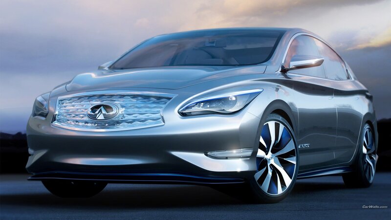 Silver Infini Concept Car — Dramatic