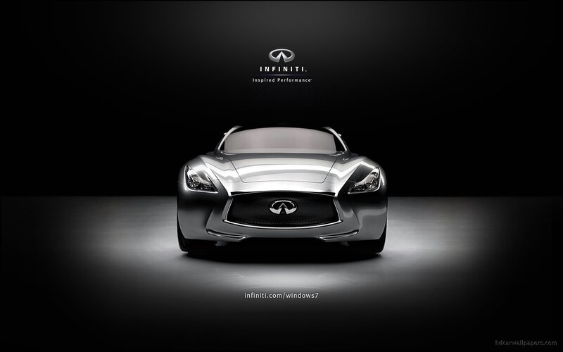 Silver Infiniti Concept Car — Black, Dramatic, Photograph