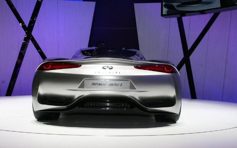 Silver Infiniti Concept Car — Dramatic, Photograph