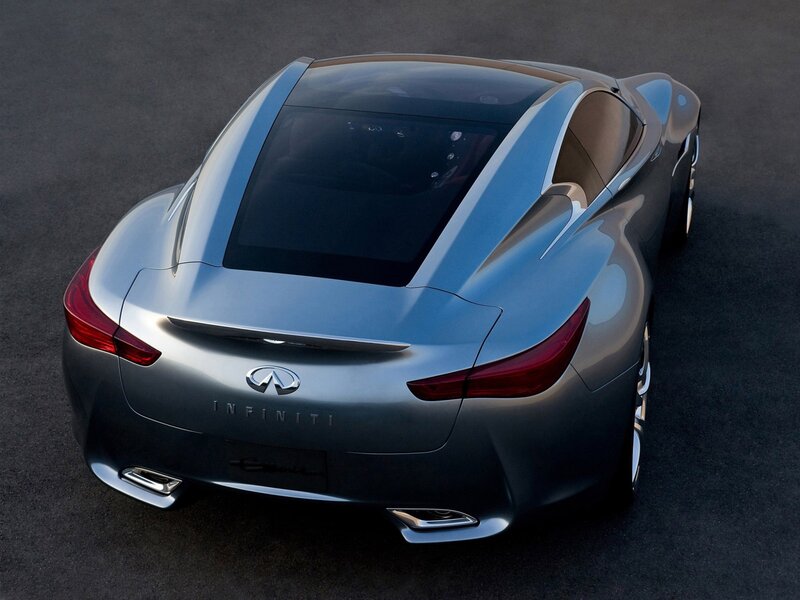 Silver Infiniti Concept Car — Dramatic