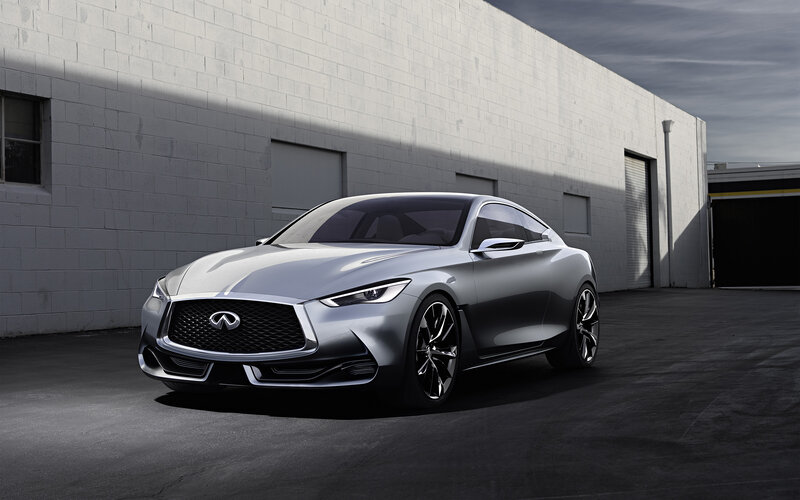 Silver Infiniti Concept Car — Gray, Dramatic