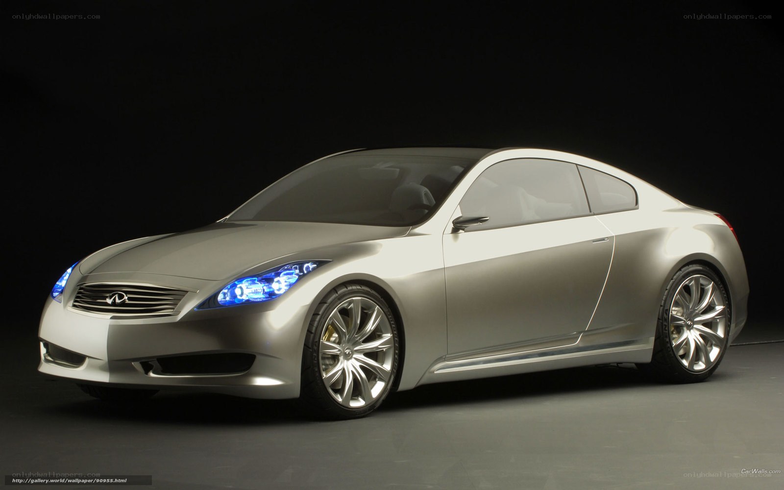 silver infiniti concept car