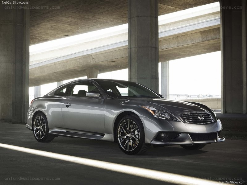 silver infiniti coupe under overpass
