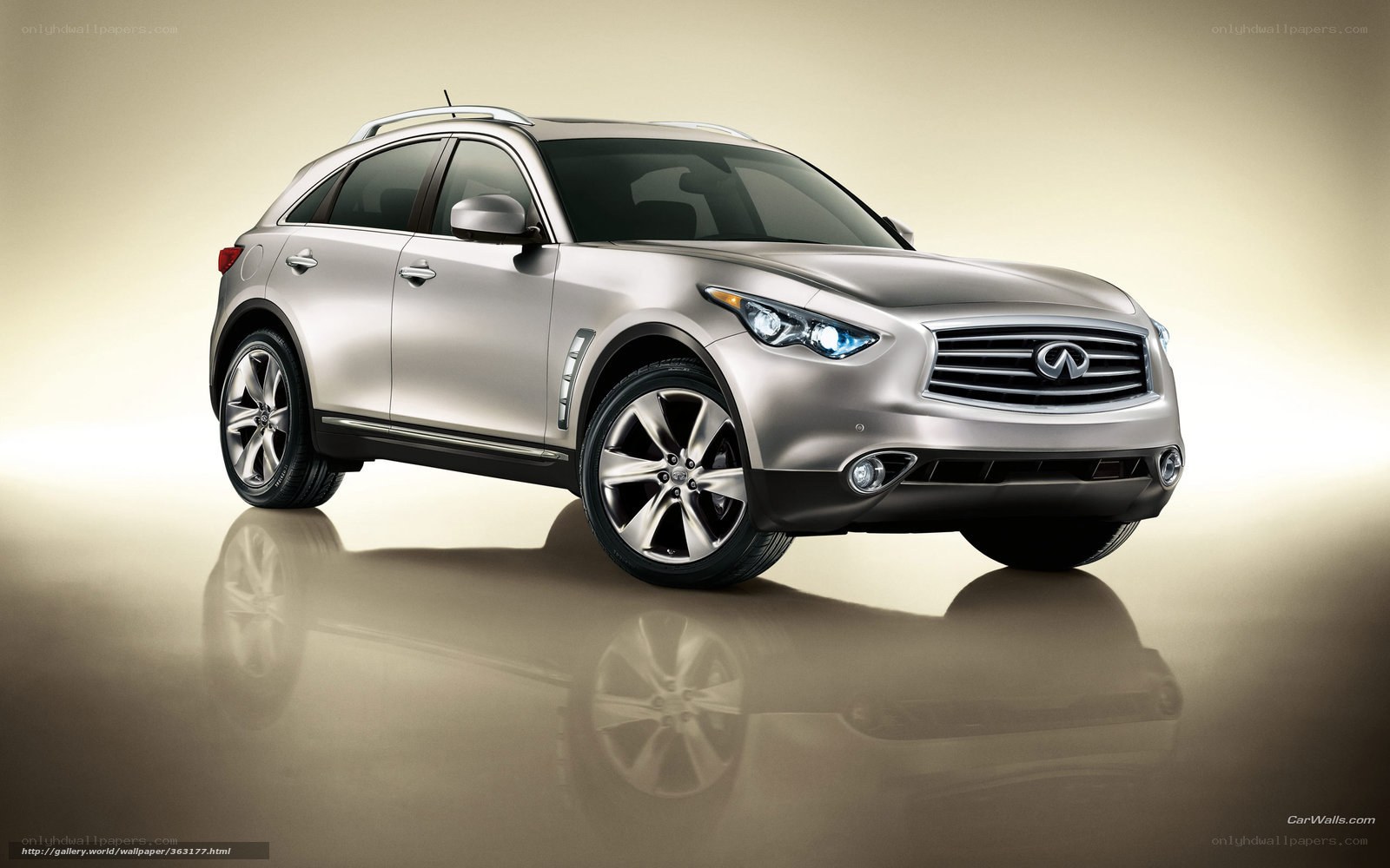 silver infiniti fx suv