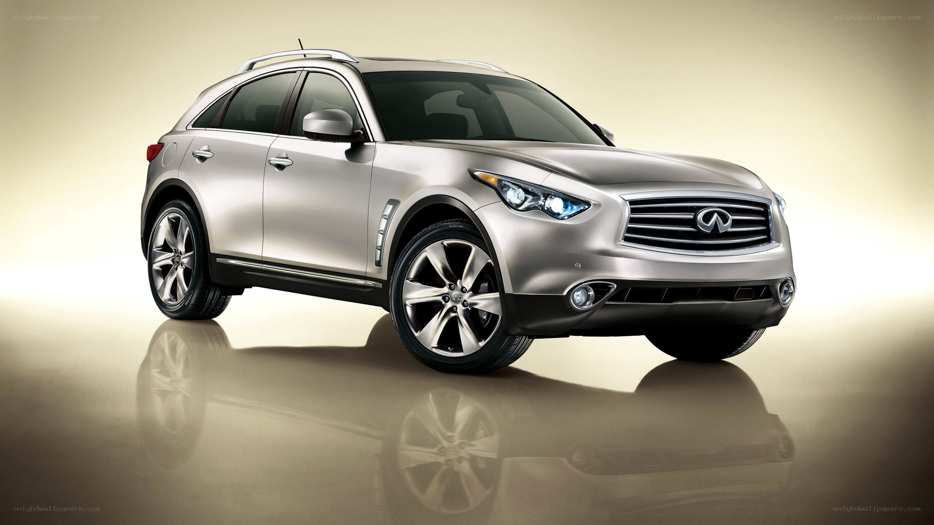 Silver Infiniti FX SUV