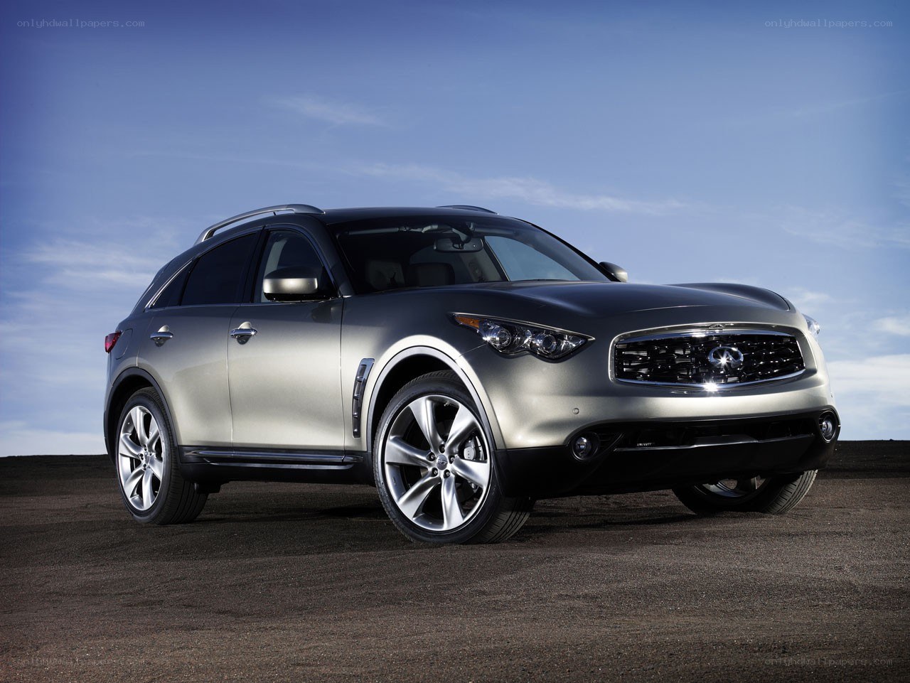 Silver Infiniti FX SUV