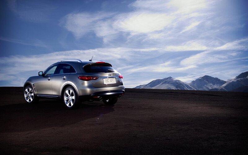 Silver Infiniti Fx Suv — Gray, Serene, Afternoon