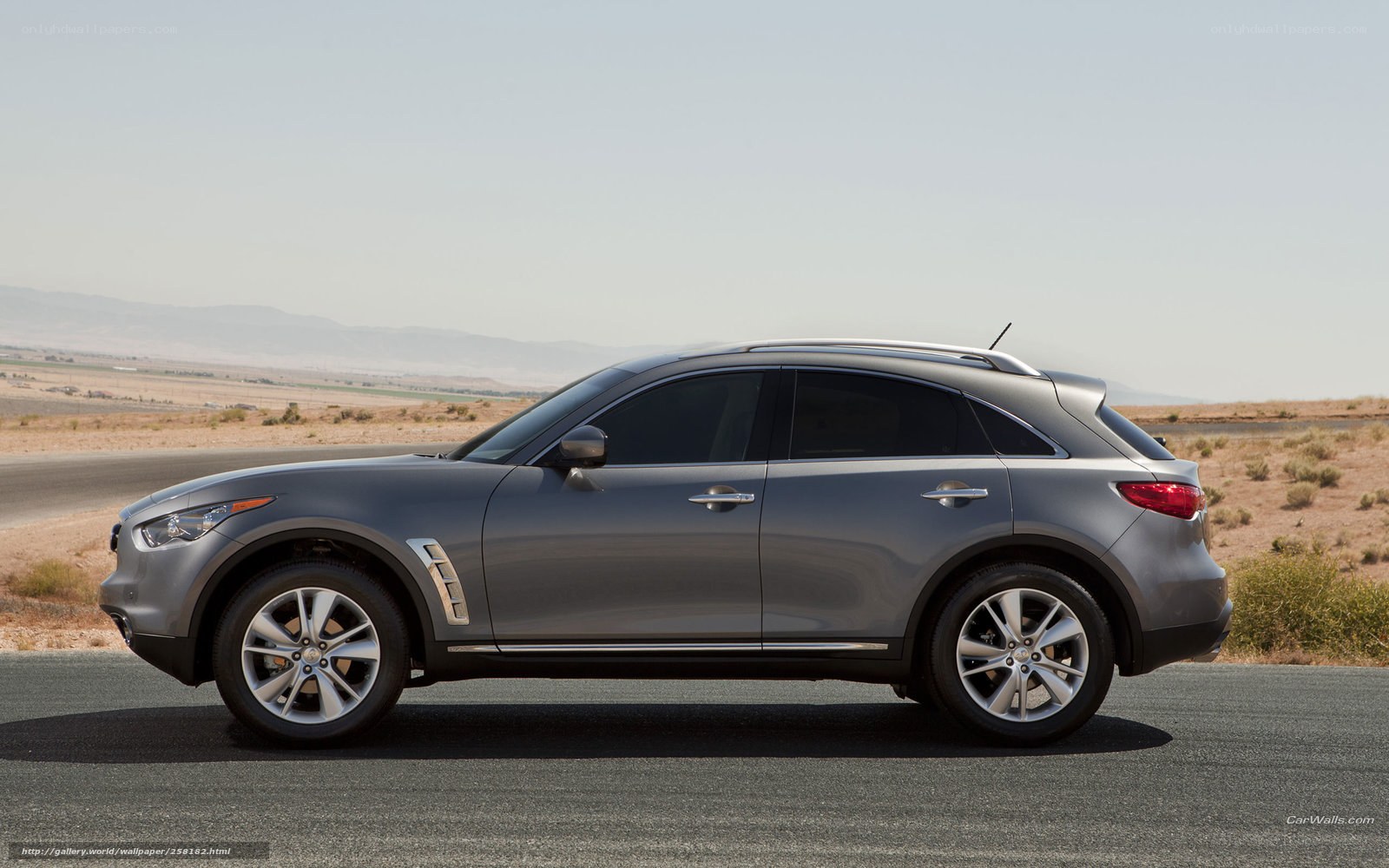 silver infiniti fx suv