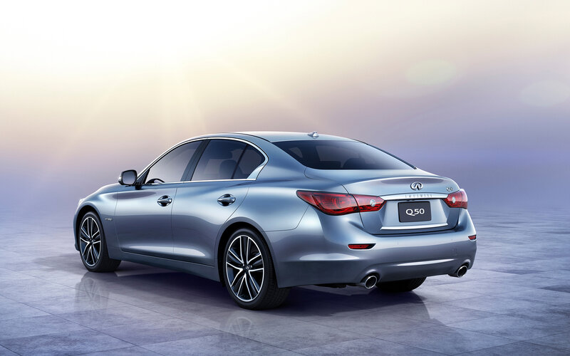 Silver Infiniti Q50 Sedan