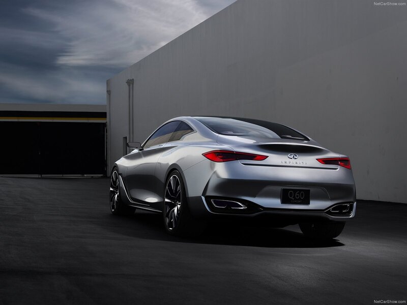 Silver Infiniti Q60 Concept Car