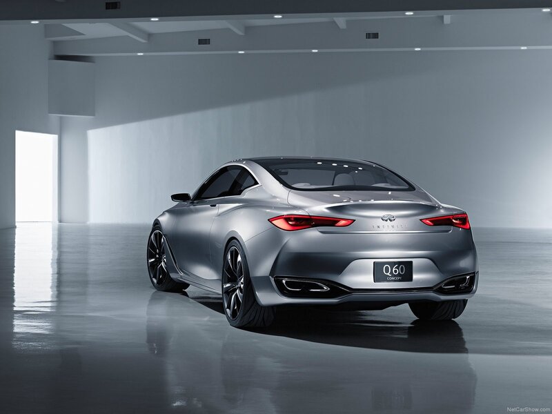 Silver Infiniti Q60 Concept — Dramatic, Photograph, Car