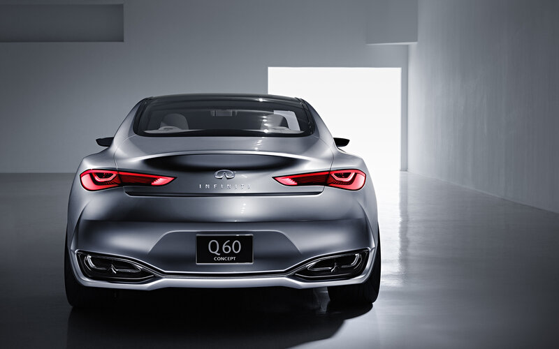 Silver Infiniti Q60 Concept — Gray