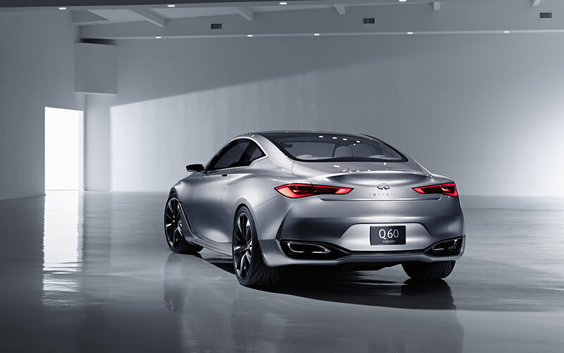 Silver Infiniti Q60 Concept