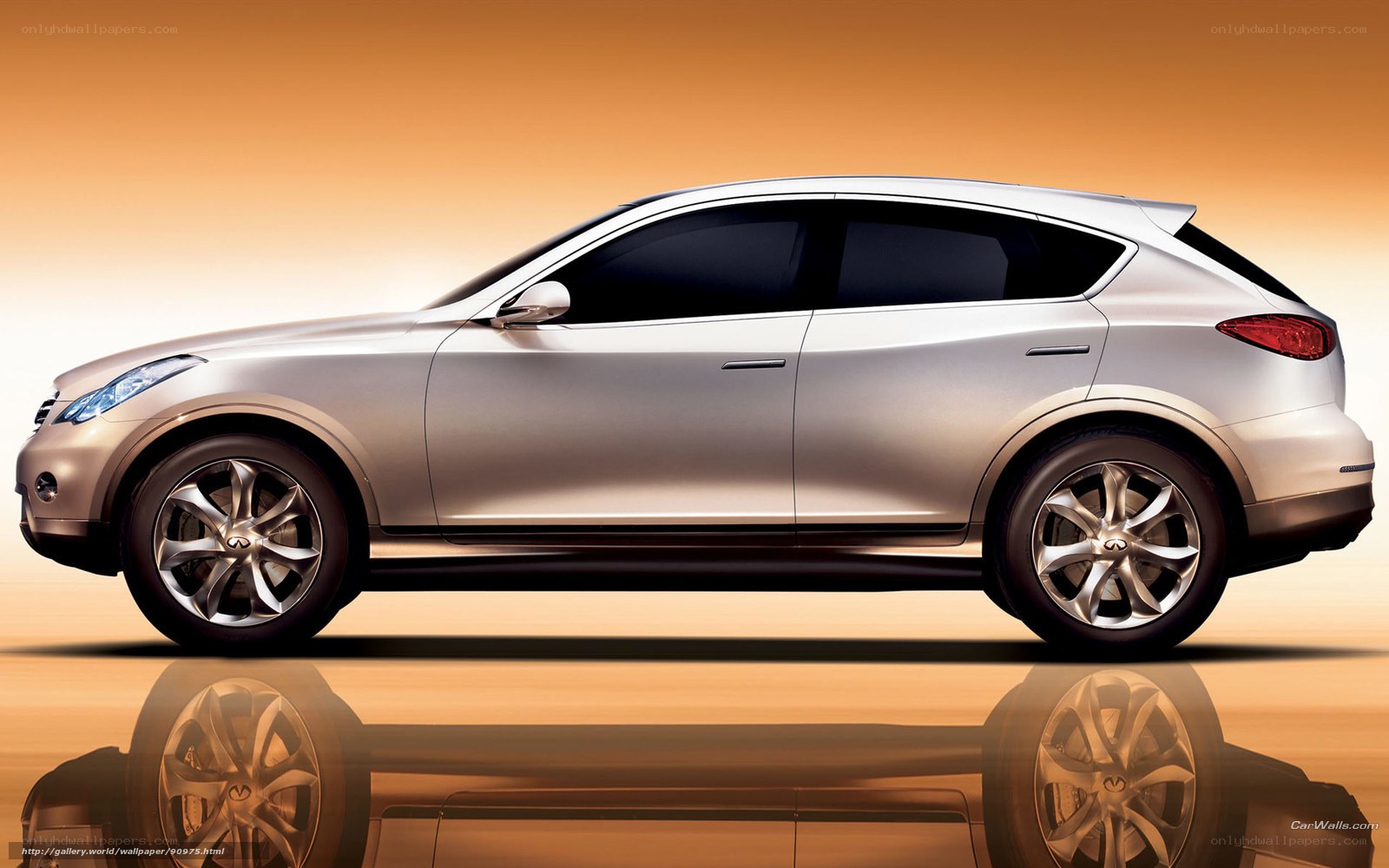 silver infiniti qx50 concept