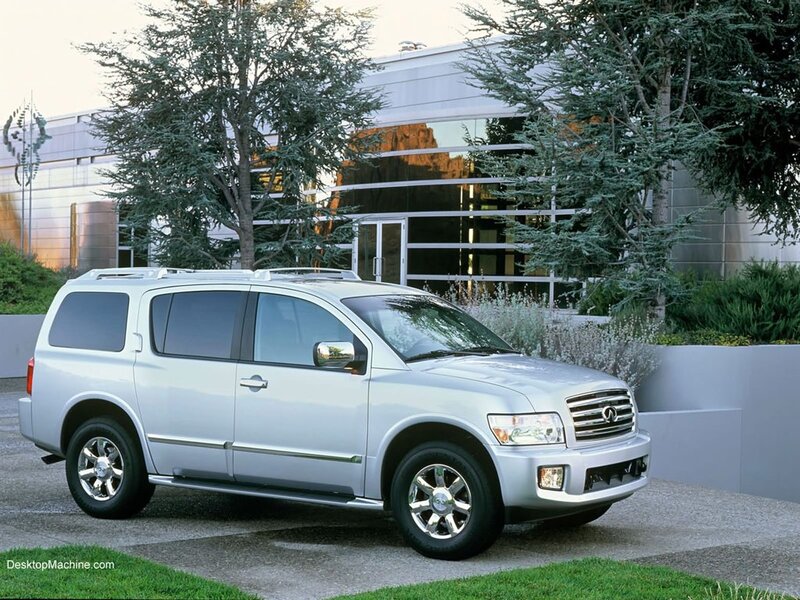 silver infiniti qx56 suv