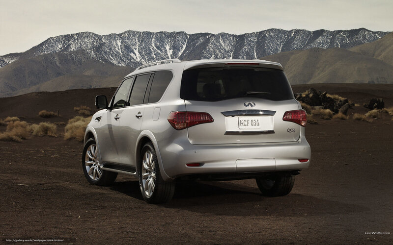 Silver Infiniti Qx56