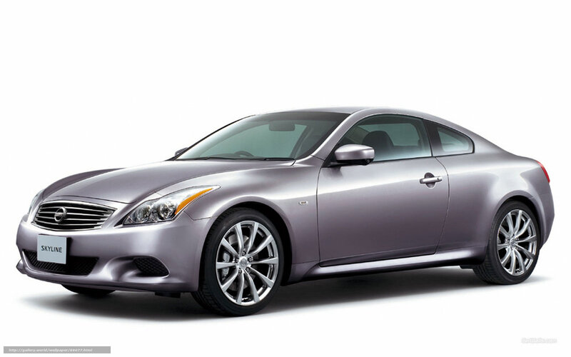 silver infiniti skyline coupe