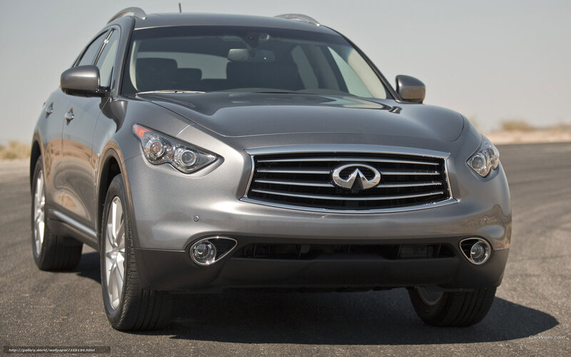 silver infiniti suv front view