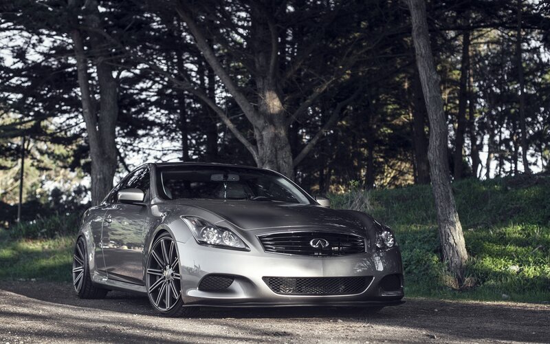 silver infinix car in forest