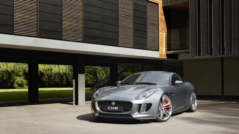 Silver Jaguar C-x16 — Gray, Dramatic, Afternoon, Photograph