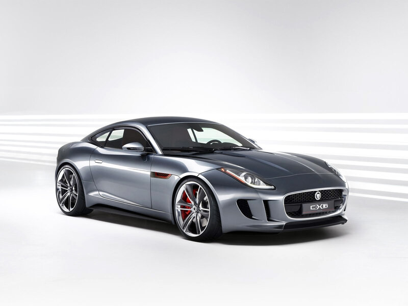Silver Jaguar C-x16 — Gray, Neutral, Photograph