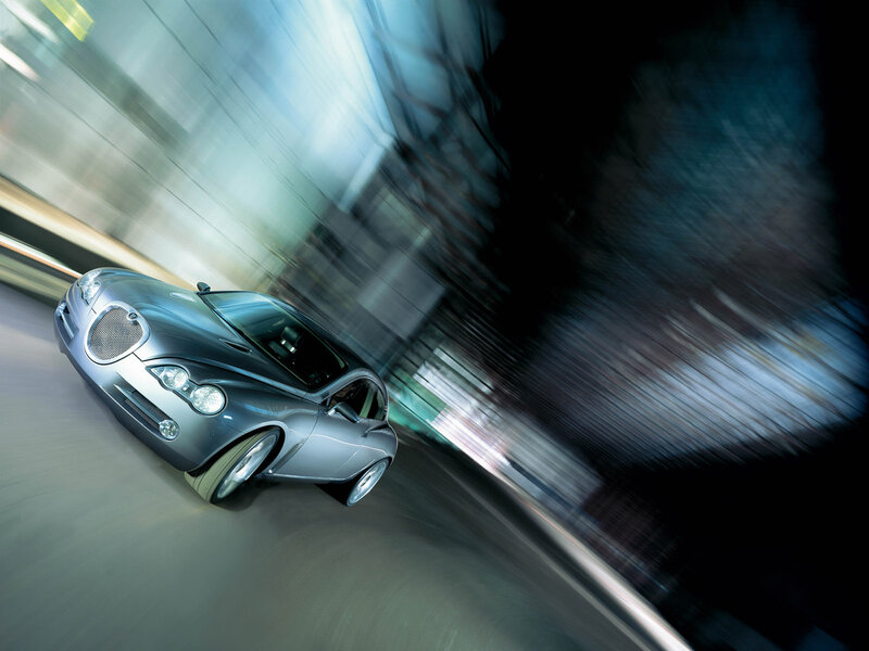 Silver Jaguar Car — Dynamic