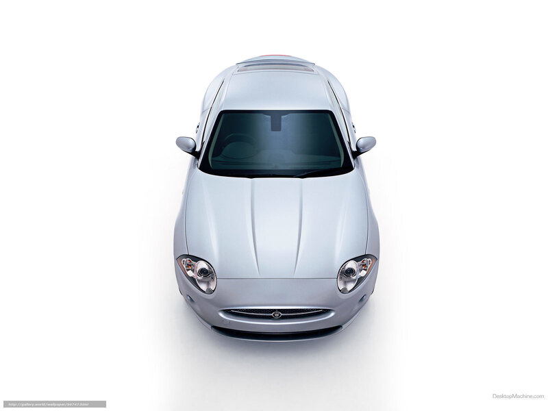 silver jaguar car from above