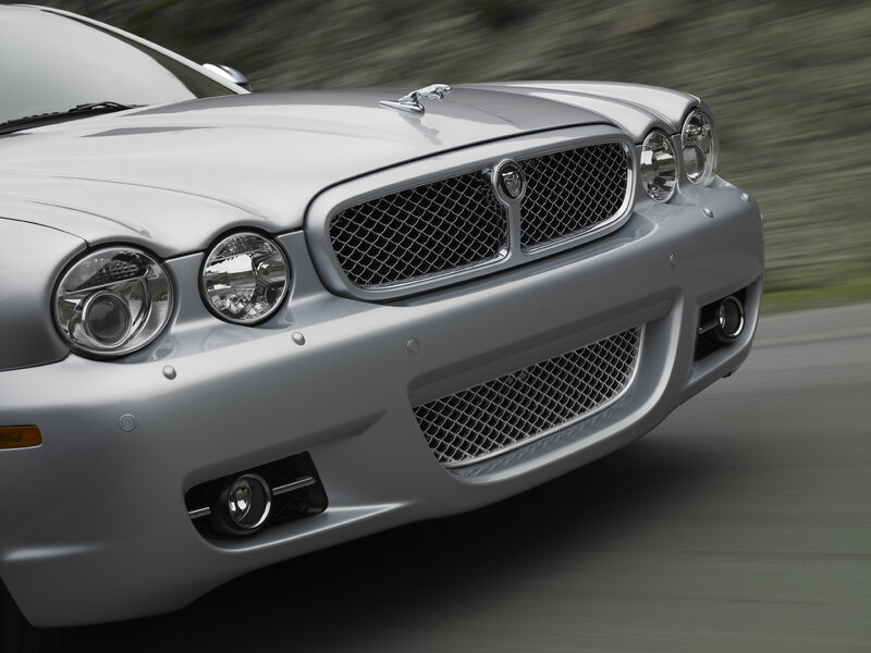 silver jaguar car front