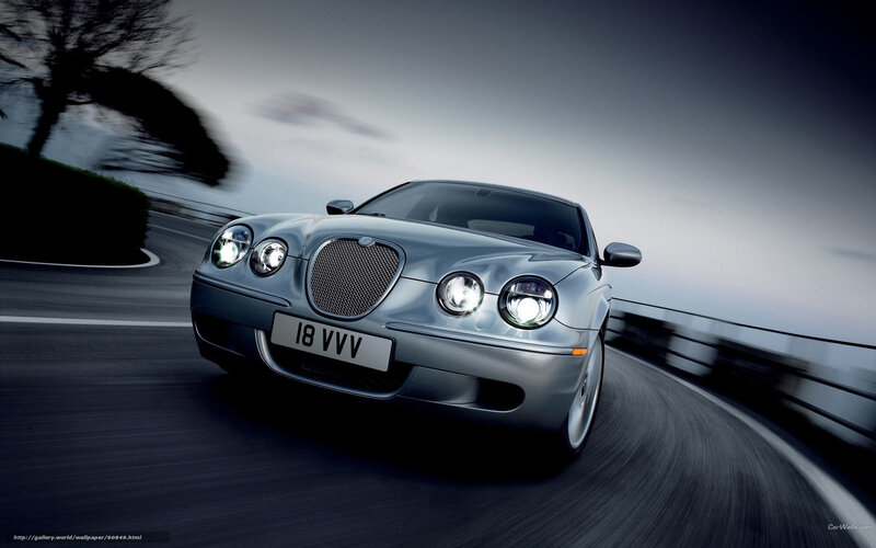 Silver Jaguar Car — Gray, Dynamic