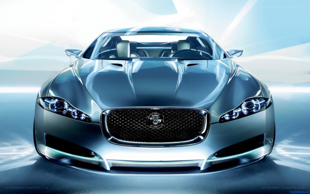 silver jaguar concept car