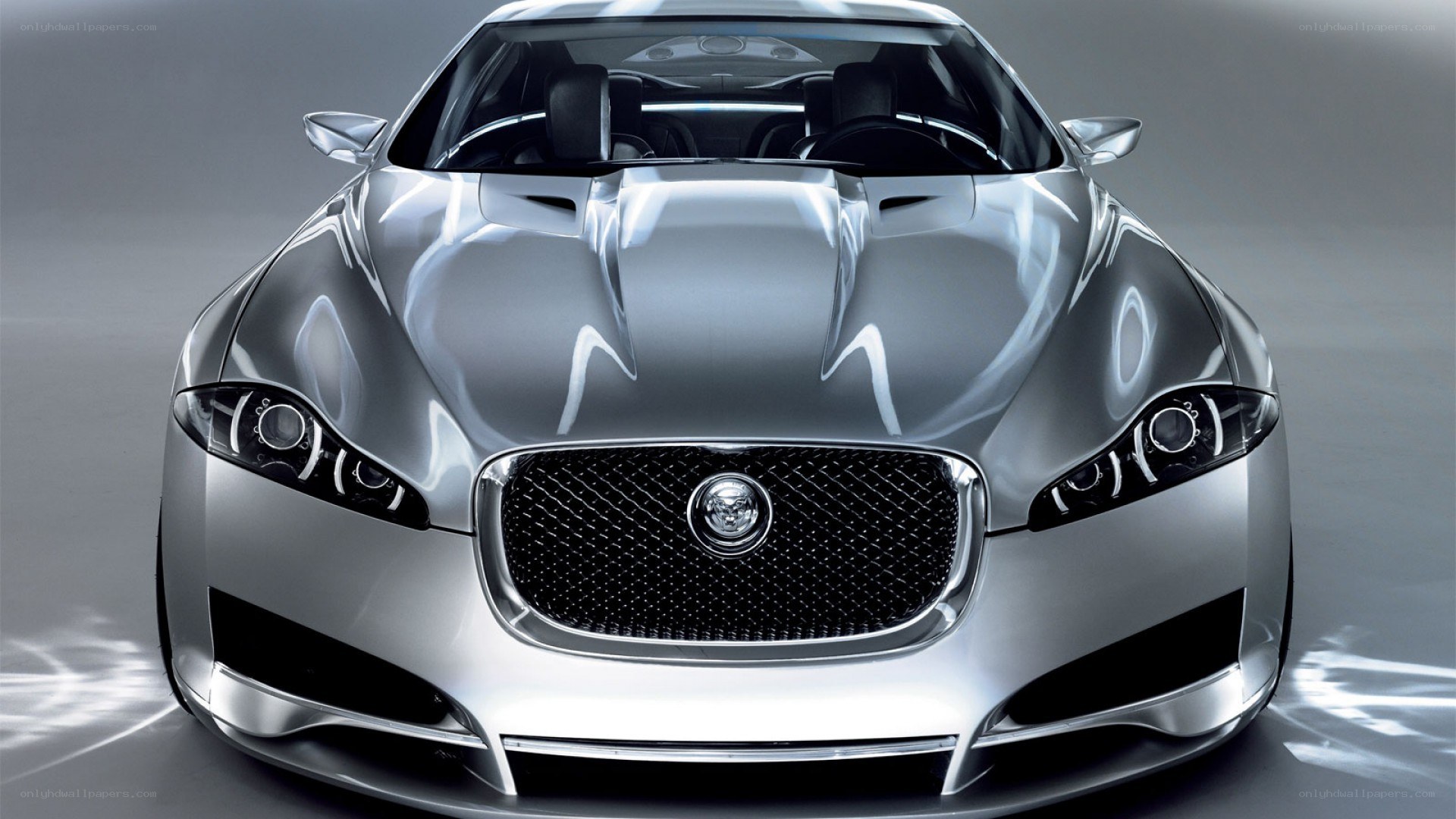 silver jaguar concept car
