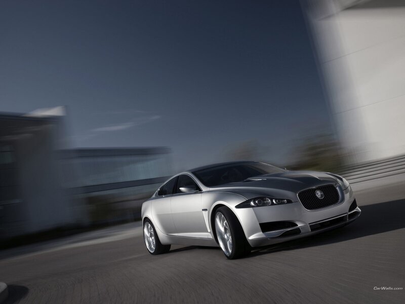 silver jaguar concept car