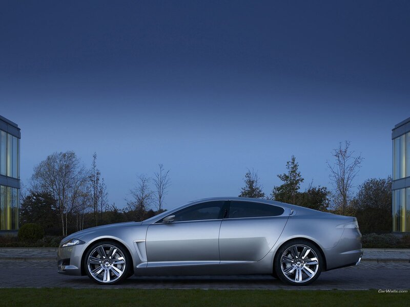 silver jaguar concept car