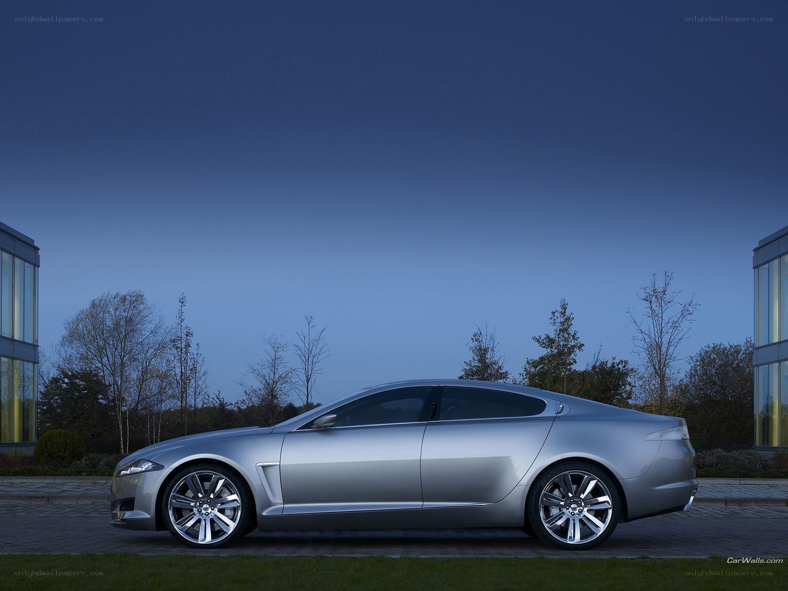 silver jaguar concept car