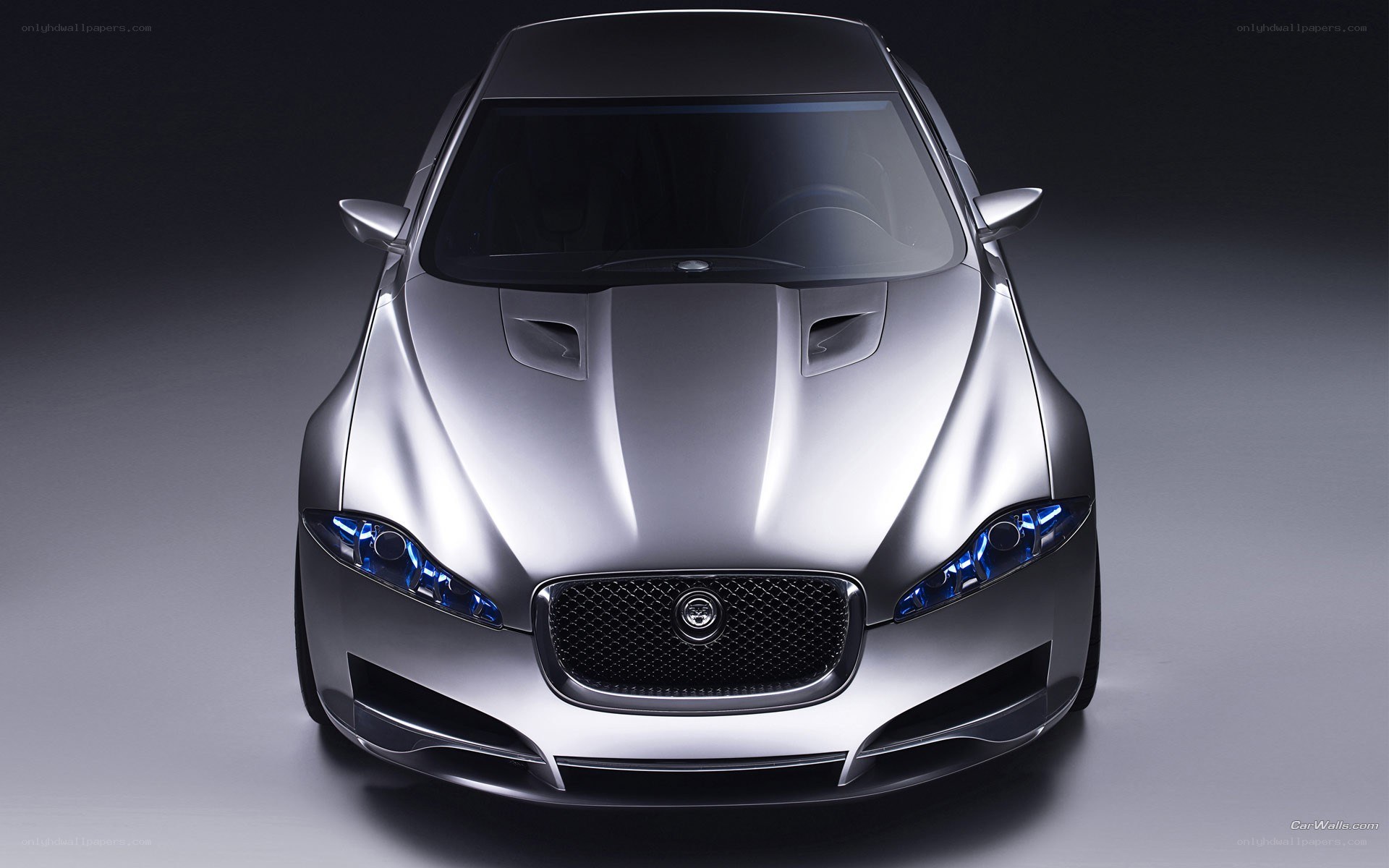 silver jaguar concept car