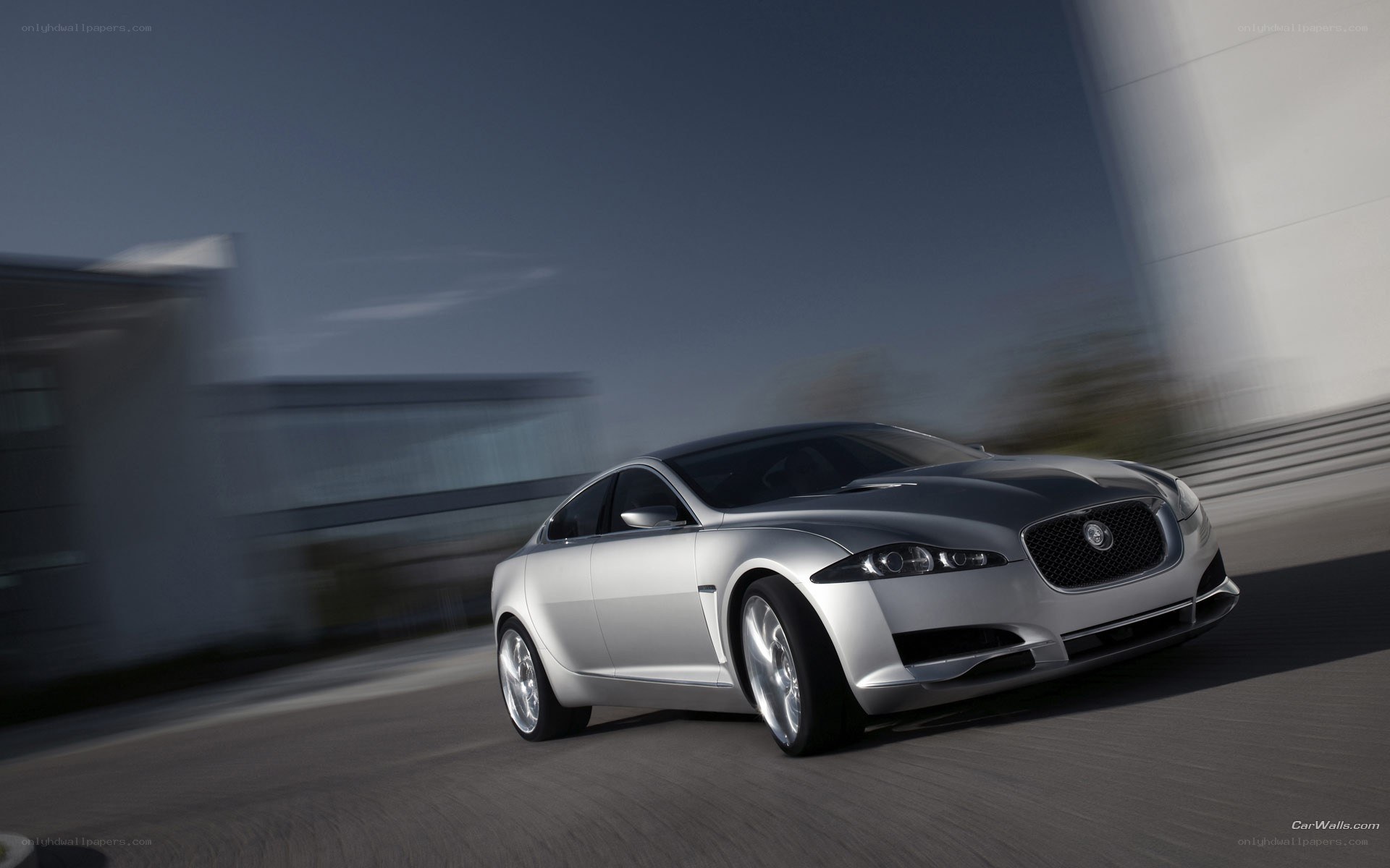 silver jaguar concept car
