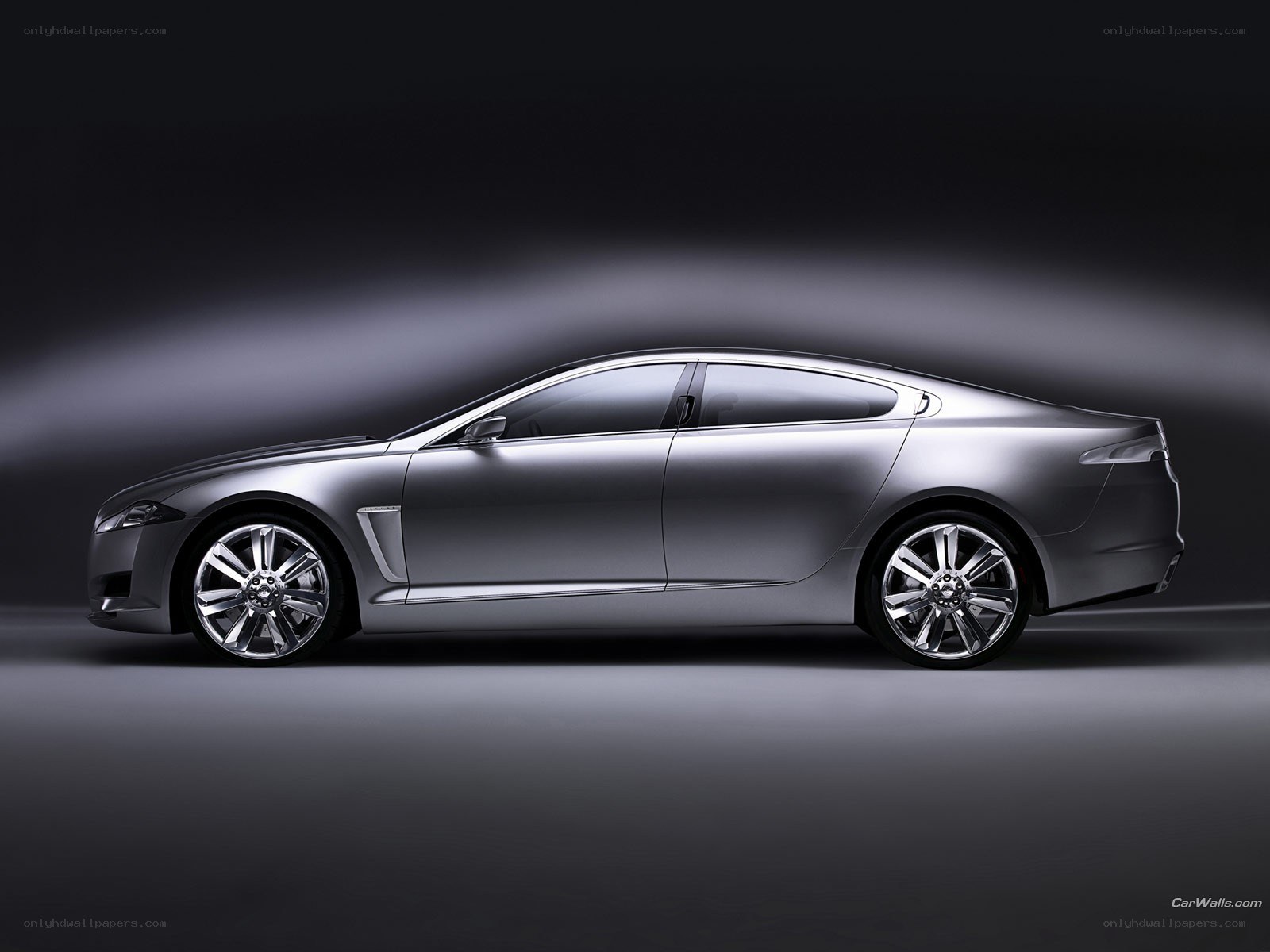 silver jaguar concept car