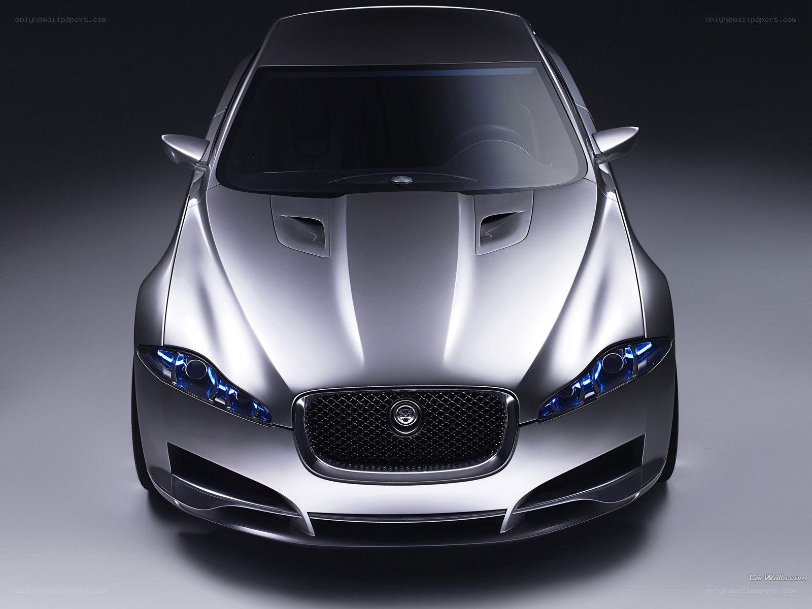 silver jaguar concept car