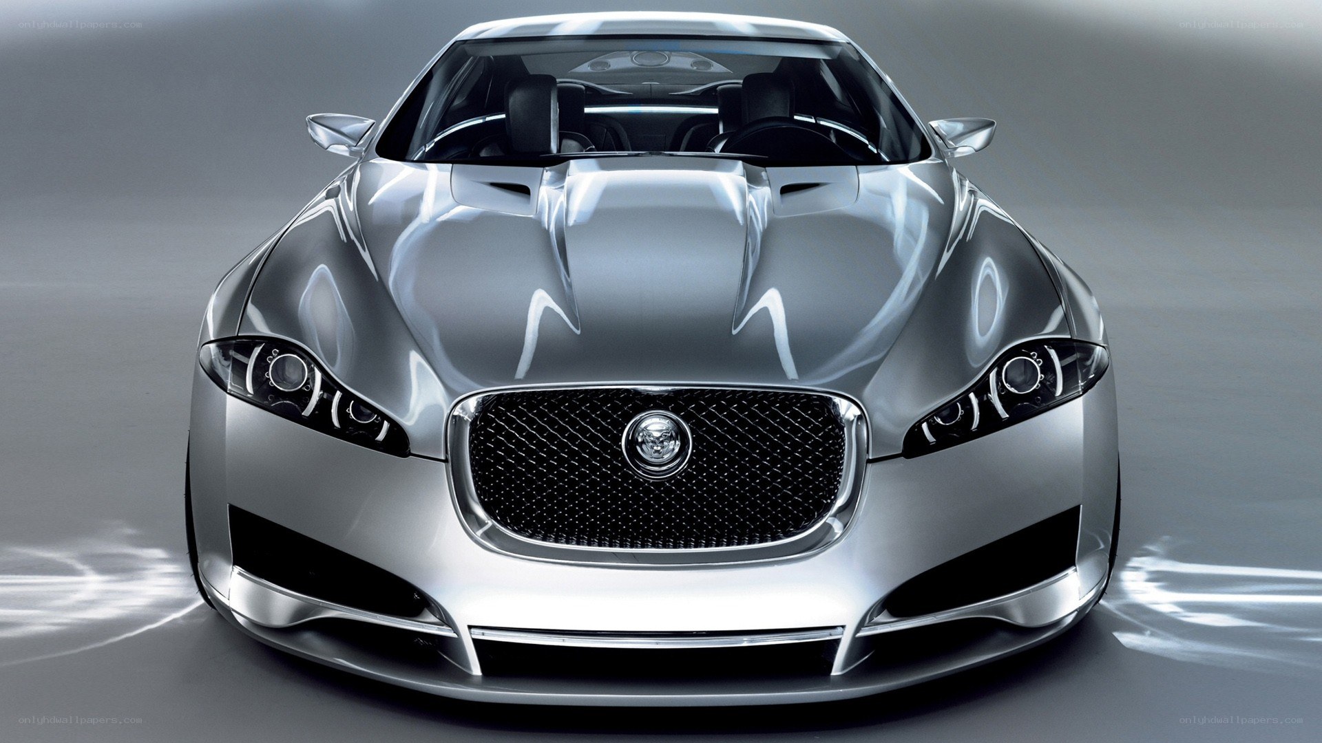 silver jaguar concept car