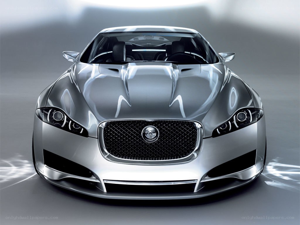 silver jaguar concept car