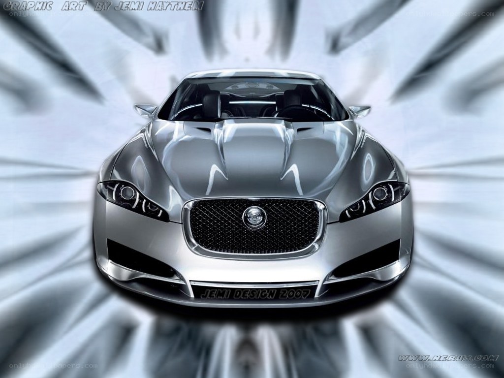 silver jaguar concept car