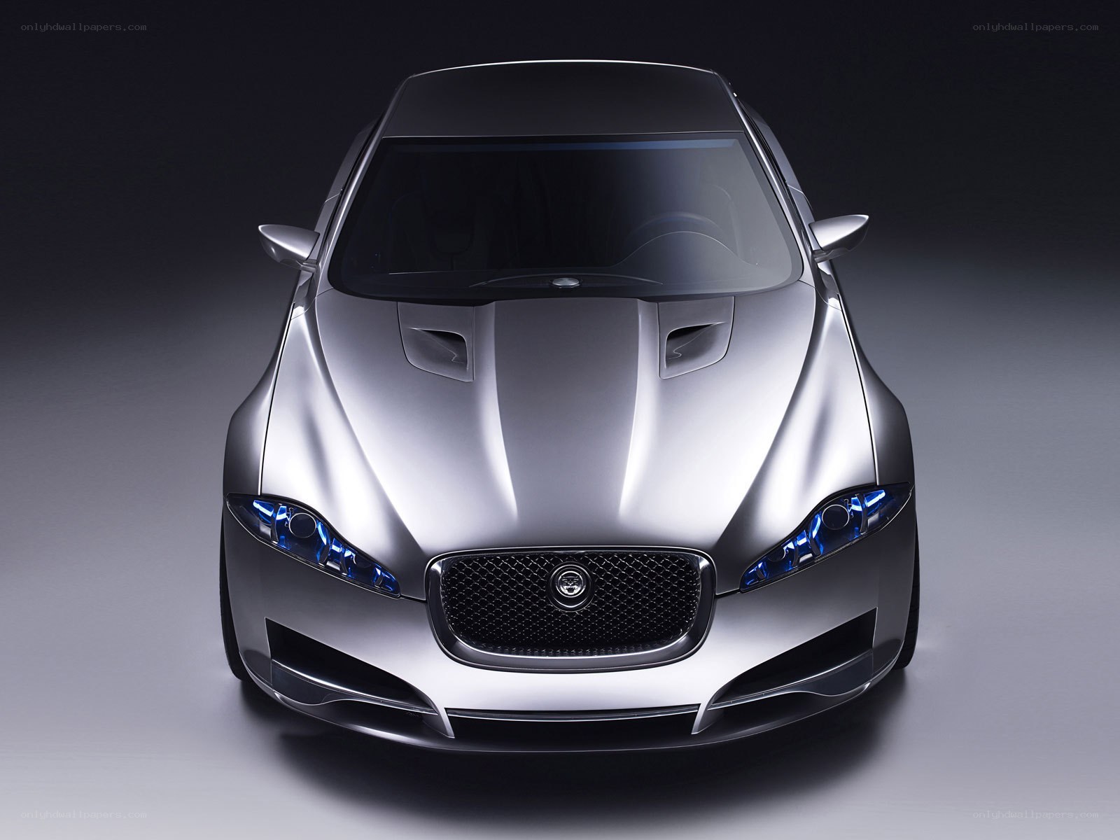 silver jaguar concept car