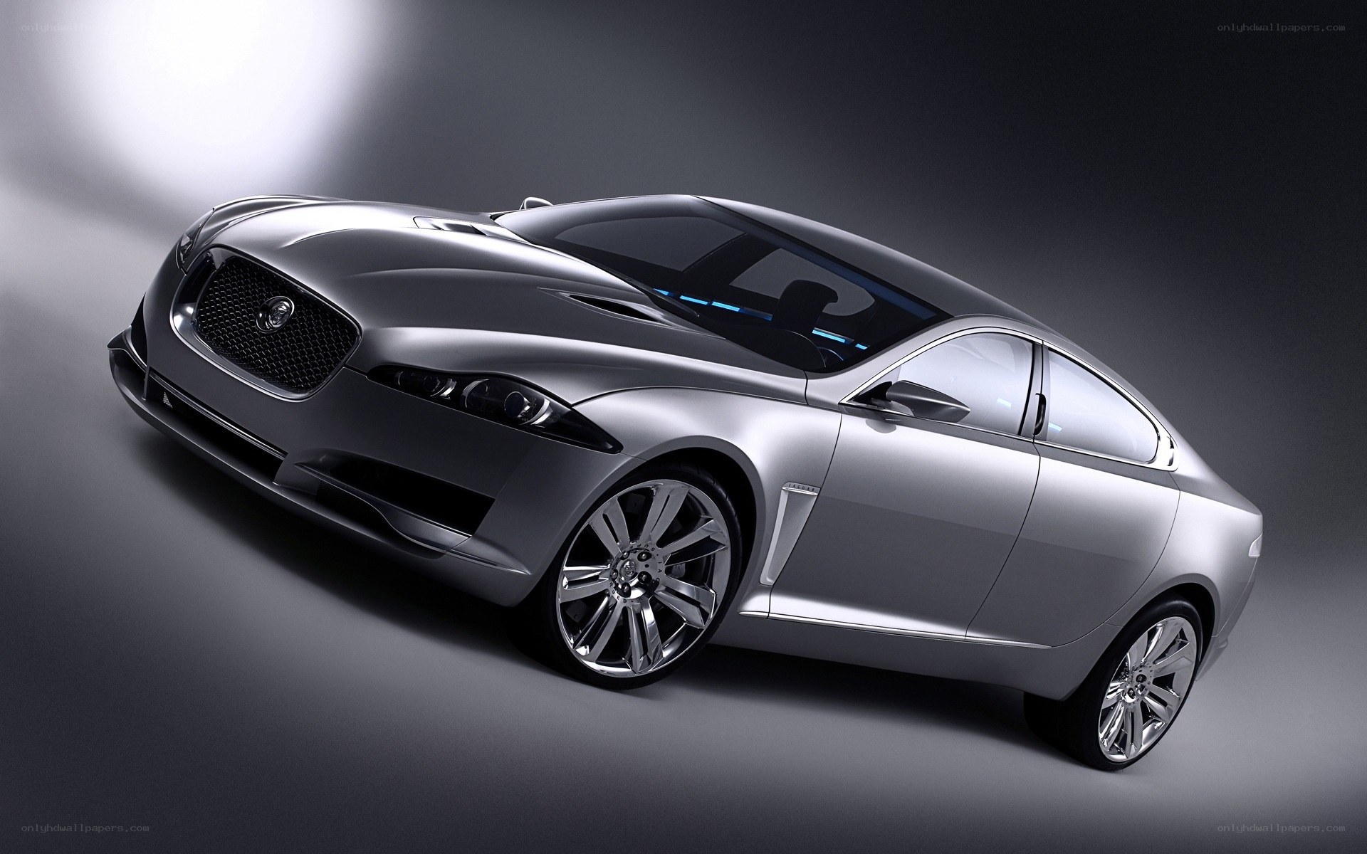 silver jaguar concept car